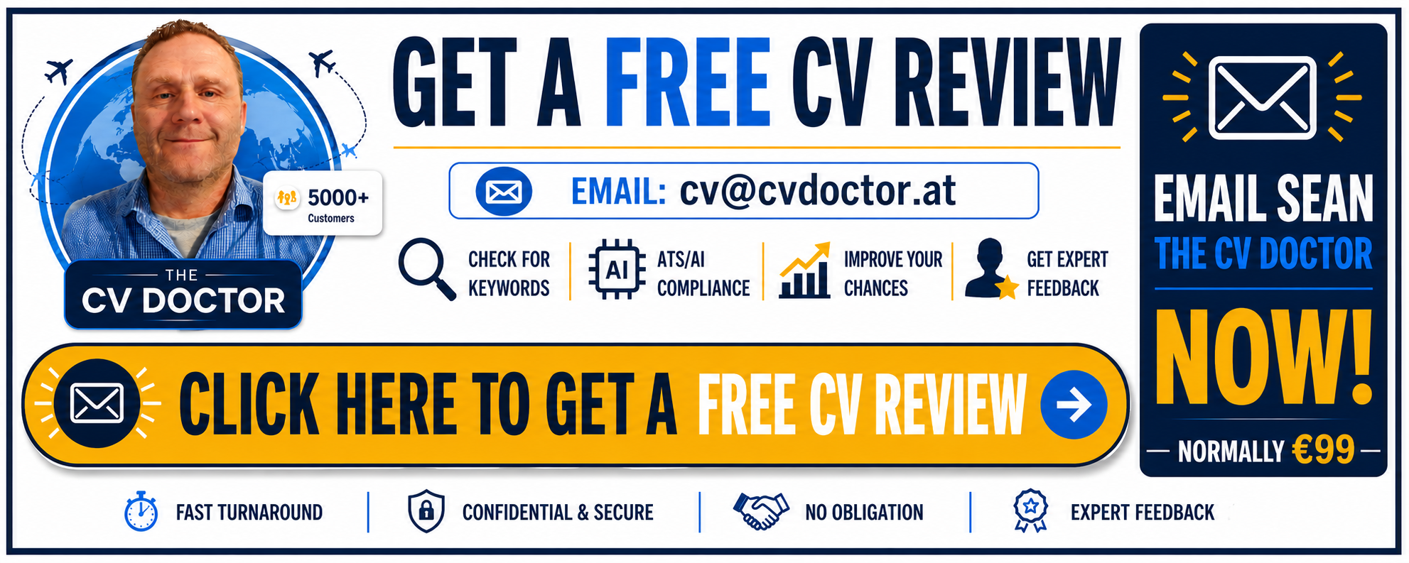 Free CV Review - Email Sean The CV Doctor